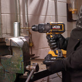 JCB Pro 18V Combi Drill 160Nm, Brushless, Anti-Kickback & Variable Speed, 25+3 Torque, 2x 5.0Ah Lithium-ion Batteries & 4.5A Charger | JCB-18PCD-160-5