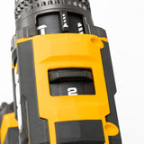 JCB Pro 18V Combi Drill 160Nm, Brushless, Anti-Kickback & Variable Speed, 25+3 Torque, 2x 5.0Ah Lithium-ion Batteries & 4.5A Charger | JCB-18PCD-160-5