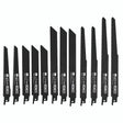 JCB 12 PIECE RECIPROCATING SAW BLADE SET | JCB-PTA-12RS - Blade Set