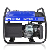 Hyundai 2.2kW / 2.75kVA* Petrol Site Generator with Recoil Start | HY2800L-2