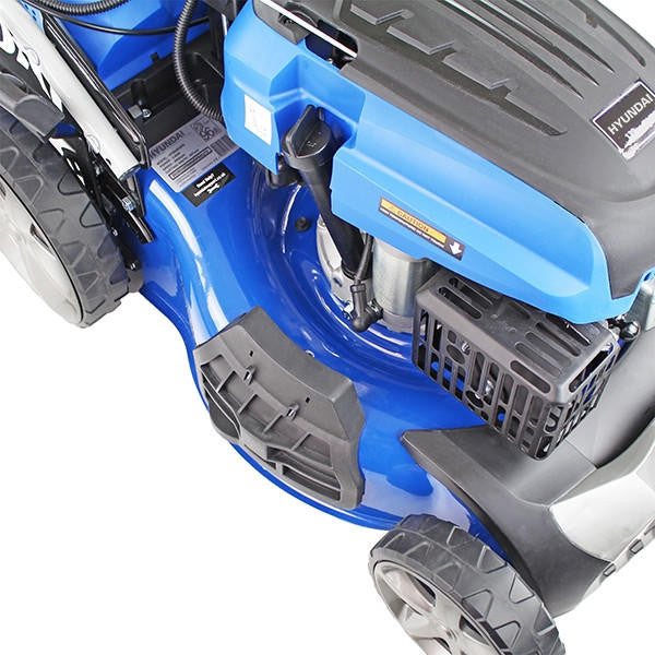 Hyundai 18"/46cm 139cc Electric-Start Self-Propelled Petrol Lawnmower | HYM460SPE