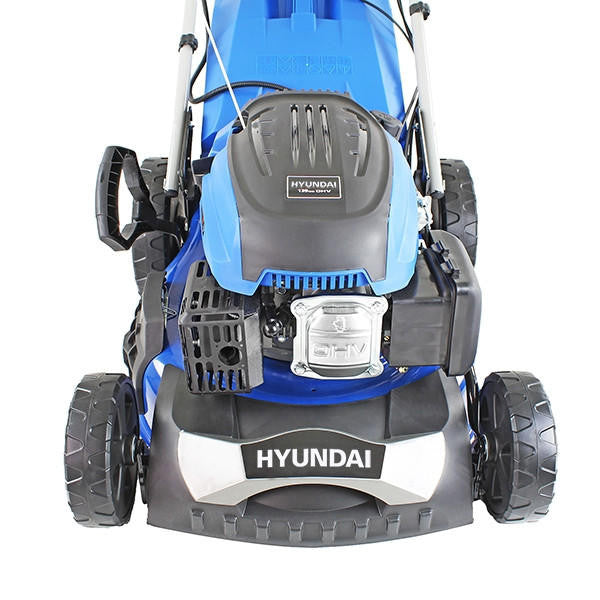 Hyundai 18"/46cm 139cc Electric-Start Self-Propelled Petrol Lawnmower | HYM460SPE