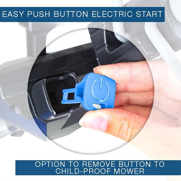 Hyundai 18"/46cm 139cc Electric-Start Self-Propelled Petrol Lawnmower | HYM460SPE