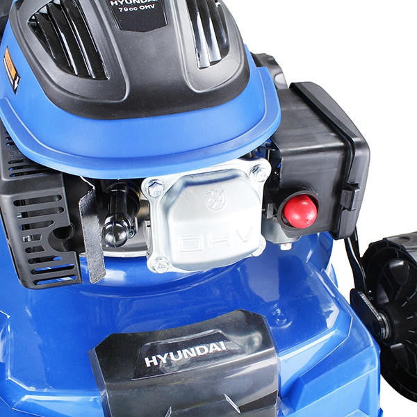 Hyundai Petrol Lawnmower 79cc 400mm Push Rotary | HYM400P
