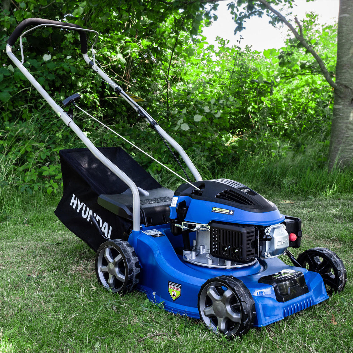 Hyundai Petrol Lawnmower 79cc 400mm Push Rotary | HYM400P