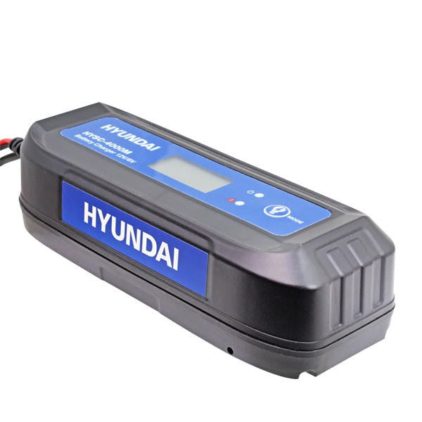 Hyundai 4 Amp SMART Car Battery Charger 6v / 12v, 1.2 - 130Ah Capacity| HYSC-4000M