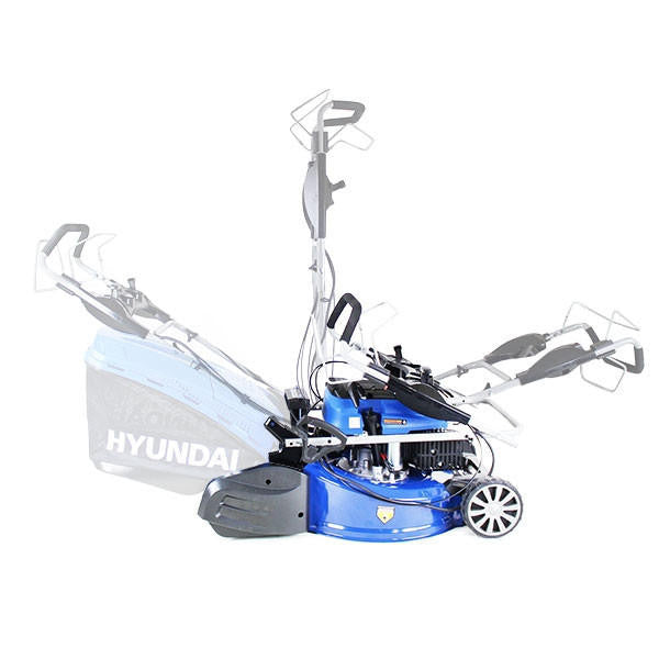 Hyundai 19" 48cm / 480mm Self Propelled Electric Start 139cc Petrol Roller Lawnmower | HYM480SPER