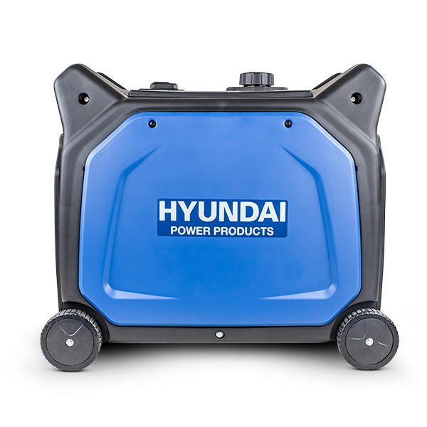 Hyundai 6600W / 6.6kW Petrol Inverter Generator, Remote Keyfob & Electric Start, Wheels & Closed Case Design, DC & USB | HY6500SEi