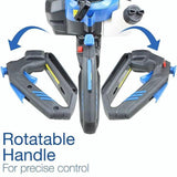 Hyundai 26cc 600mm Petrol Hedge Trimmer Cutter, Easy-Start & Lightweight 2-stroke & Folding Trolley on Wheels, Garden Trolley 100kg | HYHT2600X+GTW220