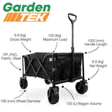 Hyundai 14" 35cm Electric Chainsaw 1600W 230V & Garden Trolley on Wheels, 100kg Load with Brakes  | HYC1600E+GTW260