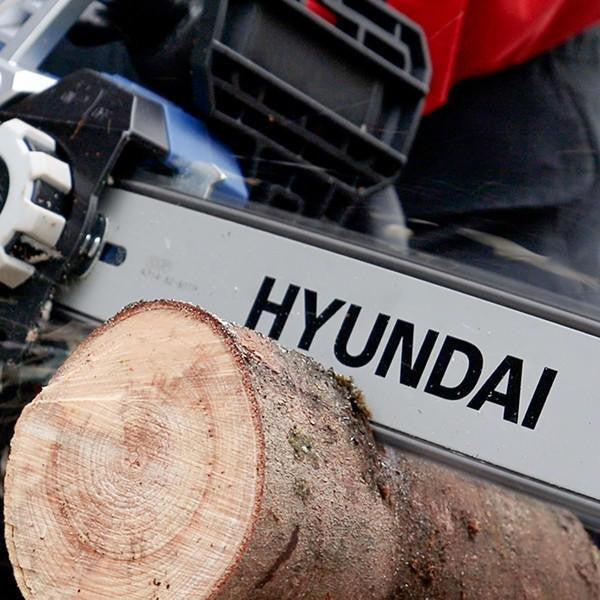 Hyundai 14" 35cm Electric Chainsaw 1600W 230V & Garden Trolley on Wheels, 100kg Load with Brakes  | HYC1600E+GTW260