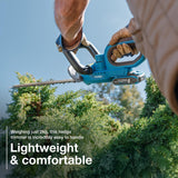 Hyundai 20V 510mm Cordless Hedge Trimmer, 2.0Ah Li-ion Battery, Lightweight & Powerful | HY20CHT