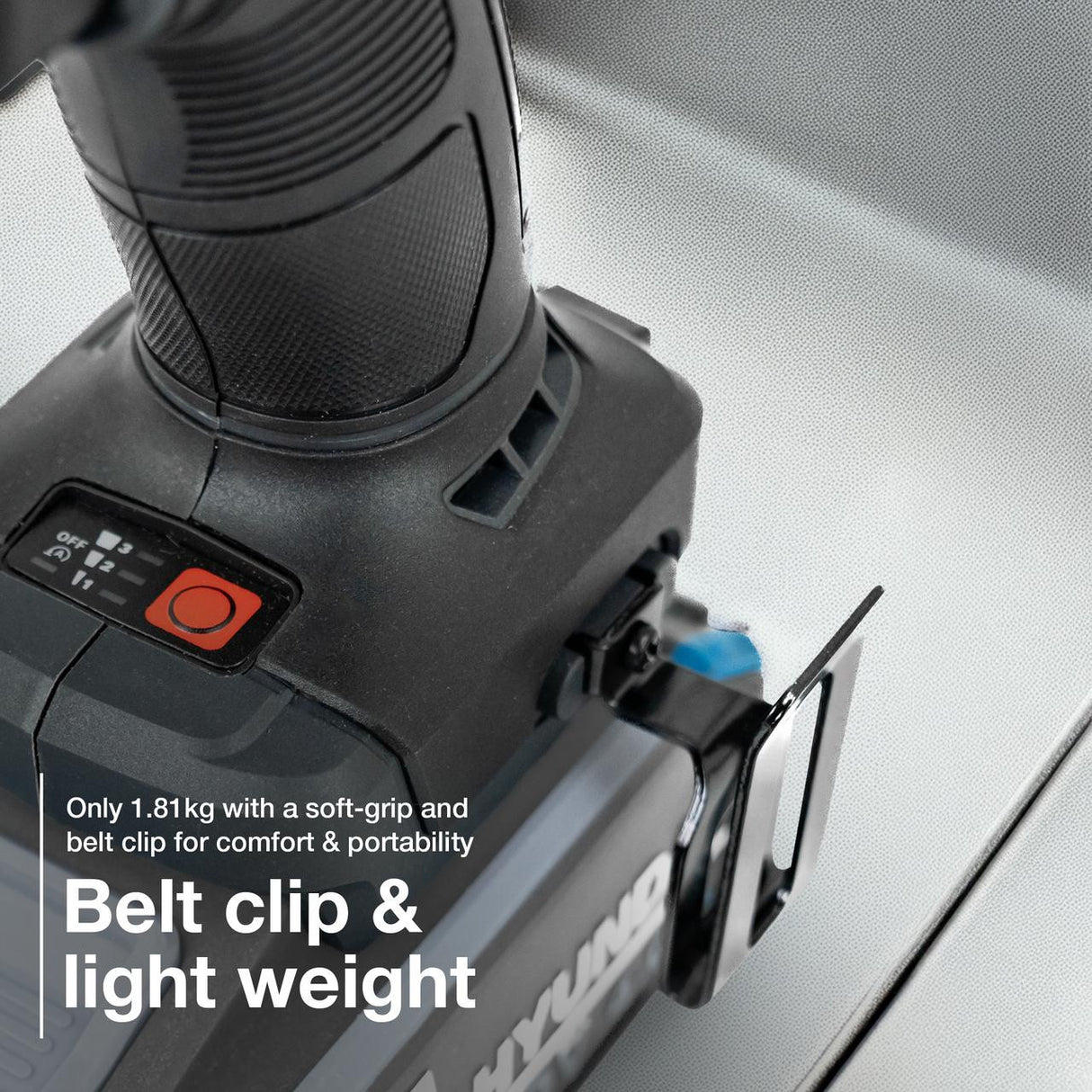 Hyundai 20V Cordless ½’’ Impact Wrench, 700Nm High-Torque with Friction Ring, Bare Unit | IW20X-700 - IW20X-700 with BI20-4 20V 4Ah Battery