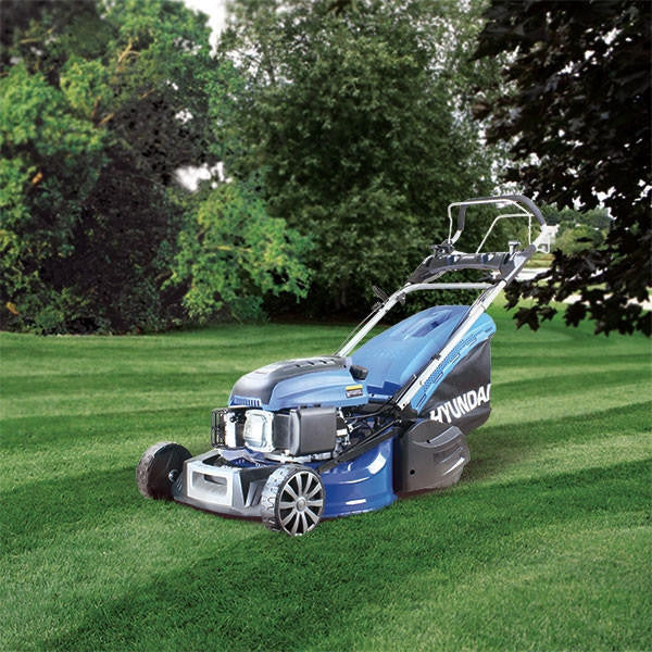 Hyundai 19"/48cm 139cc Self-Propelled Petrol Roller Lawnmower | HYM480SPR