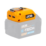 JCB 18V Cordless 60lm LED Light  with 2x USB Charge Portal Power Adaptor | 21-18USB