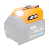 JCB 18V Cordless 60lm LED Light  with 2x USB Charge Portal Power Adaptor | 21-18USB