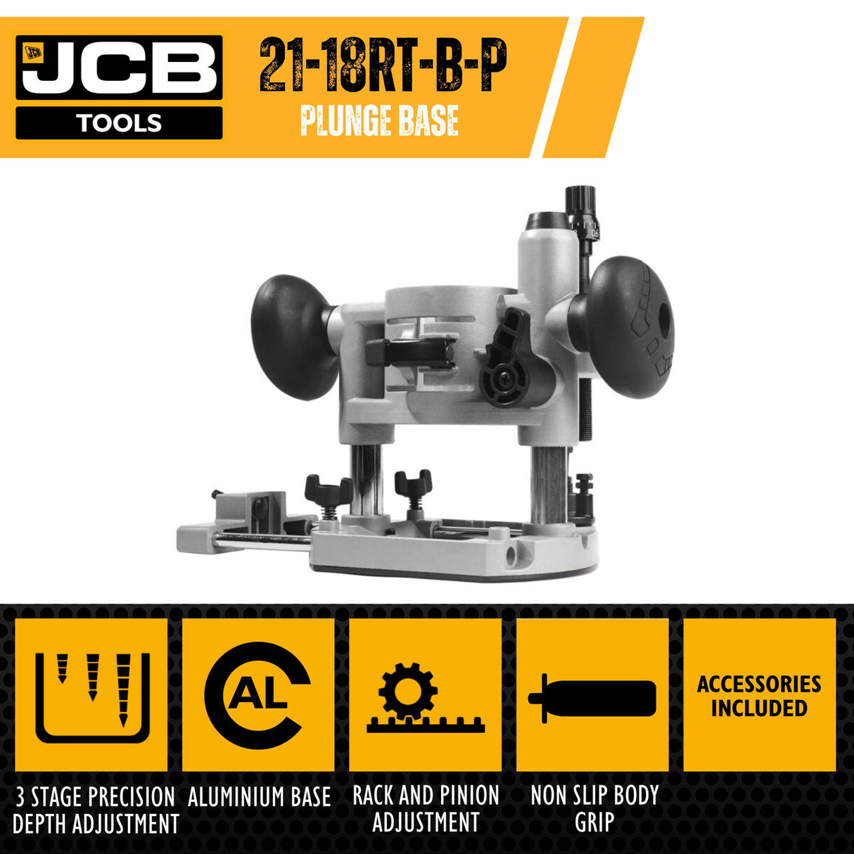 JCB Router Plunge  Base  Accessory | 21-18RT-B-P