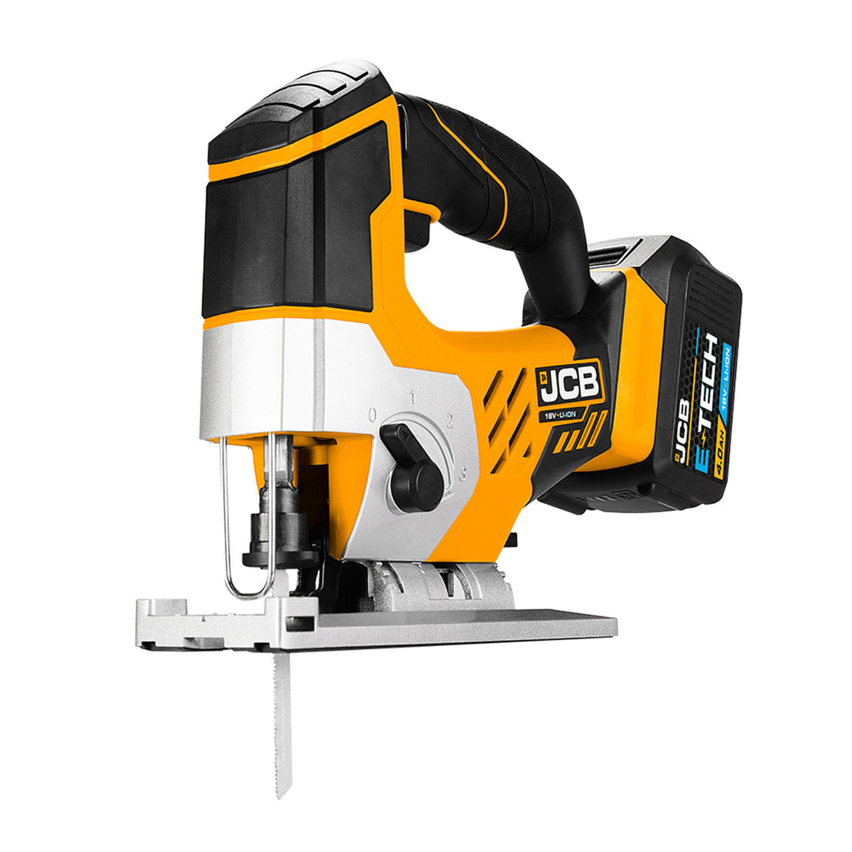 JCB 18V Jigsaw 1x4.0Ah Lithium-Ion Battery and charger in 20" kit bag | 21-18JS-4X-BG