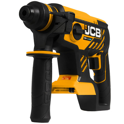 JCB 18V 1.7J Brushless SDS Rotary Compact Hammer Drill, 2-5Ah Li-ion Battery, 4x SDS Bits, Keyless and SDS Plus Chuck | 21-18BLRH-B - Bare Unit