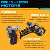 JCB 18V 1.7J Brushless SDS Rotary Compact Hammer Drill, 2-5Ah Li-ion Battery, 4x SDS Bits, Keyless and SDS Plus Chuck | 21-18BLRH-B - Bare Unit