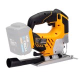 JCB 18V Cordless Jigsaw Li-ion 2Ah-5Ah Battery, 0-45 Degrees Cutting Positions | 21-18JS-B - Bare Unit