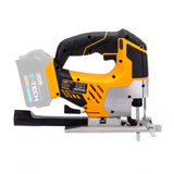 JCB 18V Cordless Jigsaw Li-ion 2Ah-5Ah Battery, 0-45 Degrees Cutting Positions | 21-18JS-B - Bare Unit