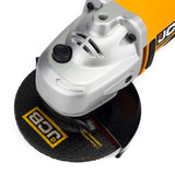 JCB 18V Cordless Angle Grinder, 115mm 4 1/2 inch, 2-5Ah Li-Ion Battery Options, M14 Thread | 21-18AG-B - Bare Unit