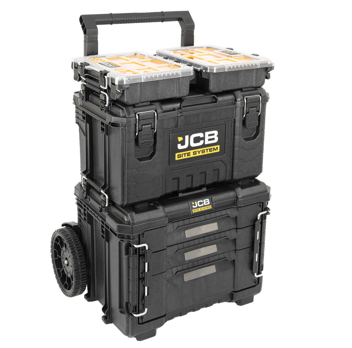 Site System 5 Piece Tool Storage Set Heavy Duty Modular Toolboxes