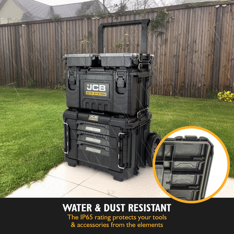 Water & Dust Resistant - The IP65 rating protects your tools and accessories from the elements 