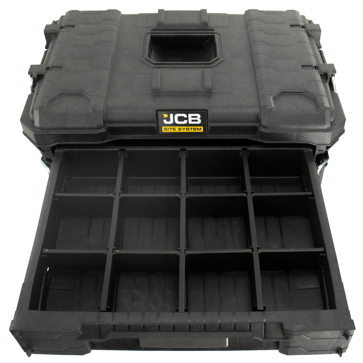 JCB Site System 5-Piece Tool Storage Set, Heavy-Duty Modular Toolboxes | JCB-SITESYS-ST-2
