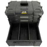 JCB Site System 5-Piece Tool Storage Set, Heavy-Duty Modular Toolboxes | JCB-SITESYS-ST-2