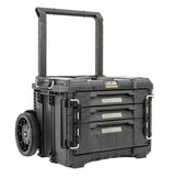 JCB Site System 3-Drawer Rolling Tool Box, 9" Wheels, 26.4L / 15kg Capacity | JCB-SITESYS-C3D