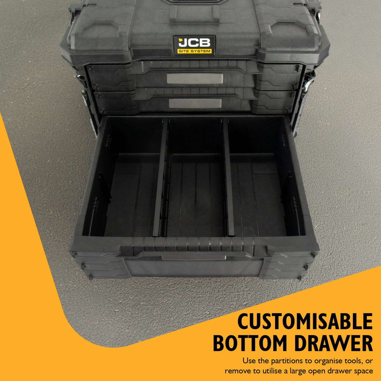 Jcb Box JCB Site System 3-Drawer Rolling Tool Box, 9... – Power Site