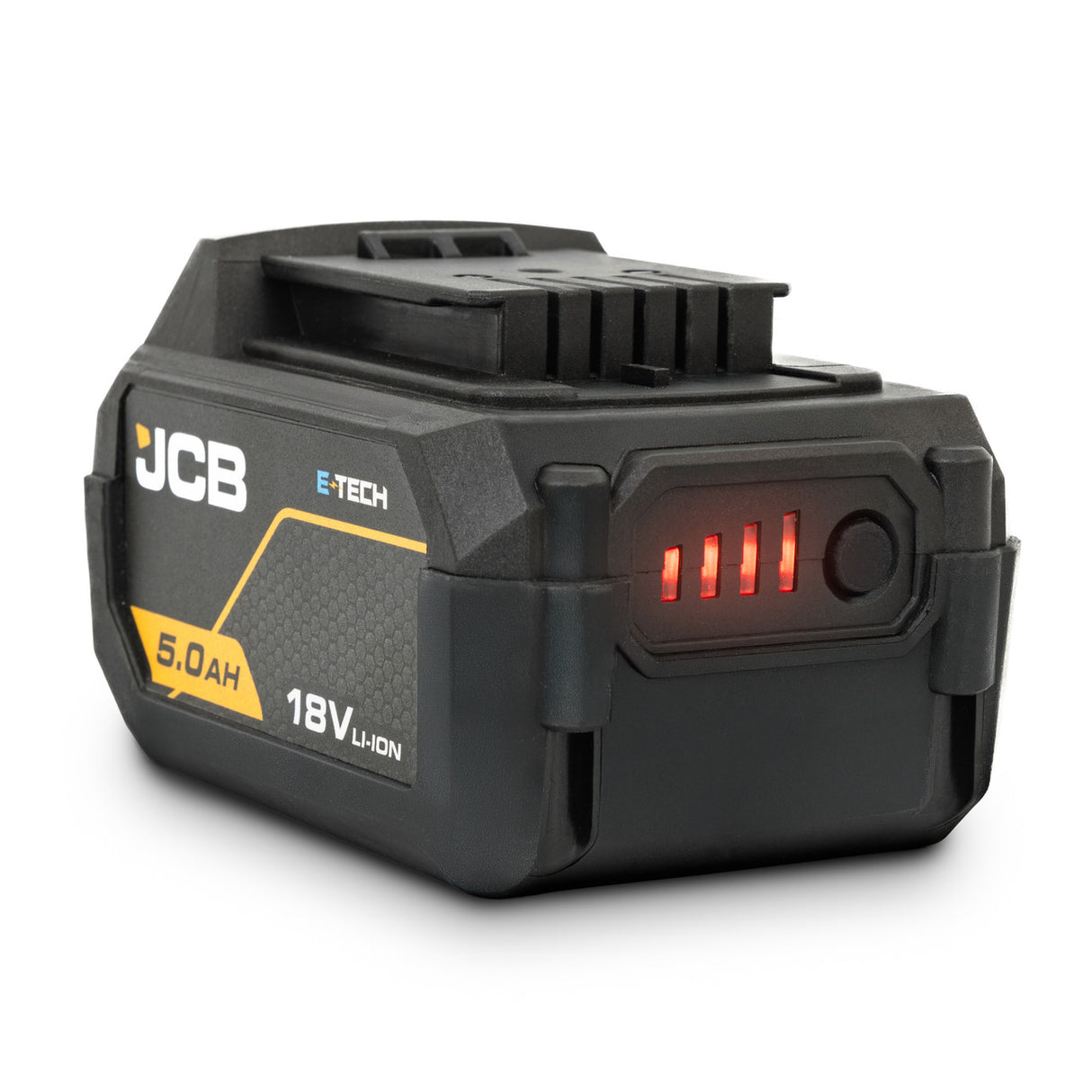 JCB Pro 18V Pro, 75Nm Combi Drill, 115mm Angle Grinder, 2x 5.0Ah Li-ion Batteries & 4.5A Fast Charger (with Soft Tool Bag) | JCB-18PKIT-4