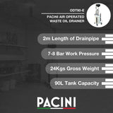 Pacini Air Operated Waste Oil Drainer | ODT90-E