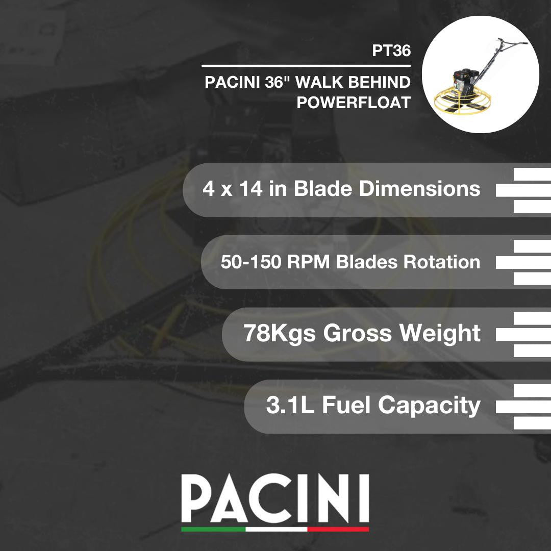 Pacini 36" Walk Behind PowerFloat | PT36
