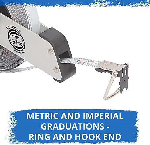 Tried + Tested Open Frame Surveyors Tape (30m) | TT140