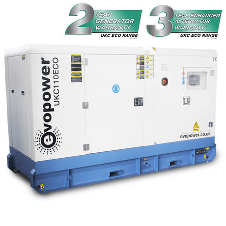 110 kVA Generating Set - UKC110ECO 3 Phase 400/230 Volt Diesel Generator
