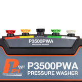 P1 Petrol Pressure Washer 3000psi / 207 bar & 14" Flat Surface Cleaner | P3500PWA+WJ14WAW-G