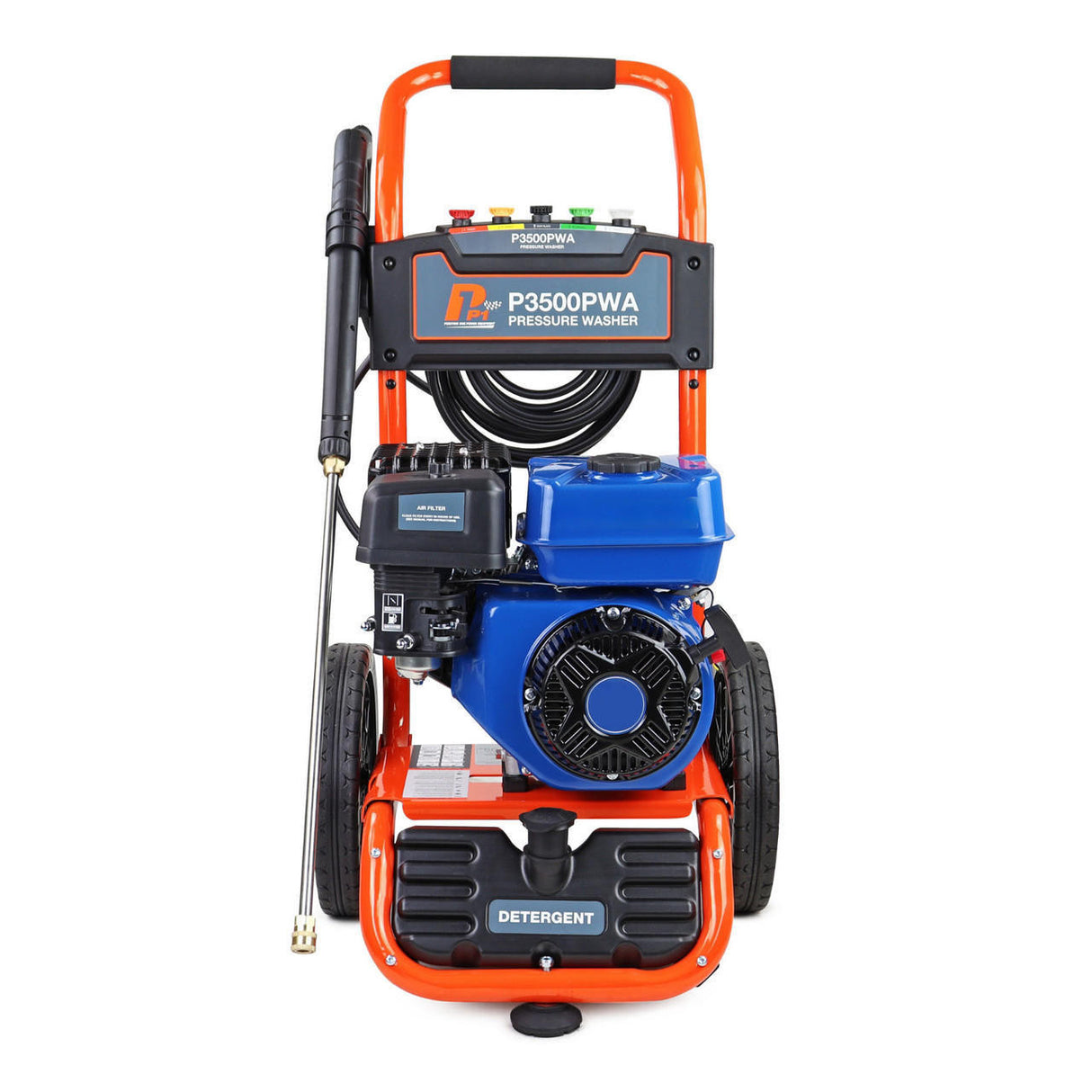 P1 Petrol Pressure Washer 3000psi / 207 bar & 14" Flat Surface Cleaner | P3500PWA+WJ14WAW-G