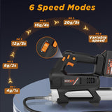 MAXXT 20V Cordless Grease Gun, 20000 PSI, 4.0Ah Battery, Quick Charger, 40” Hose, LED Light & 6 Speed | BA7141-2-UK