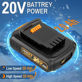 MAXXT 20V Cordless Leaf Blower, 200Mph Air 3-Speed, 2Ah Li-ion Battery and Charger | BG4201-UK