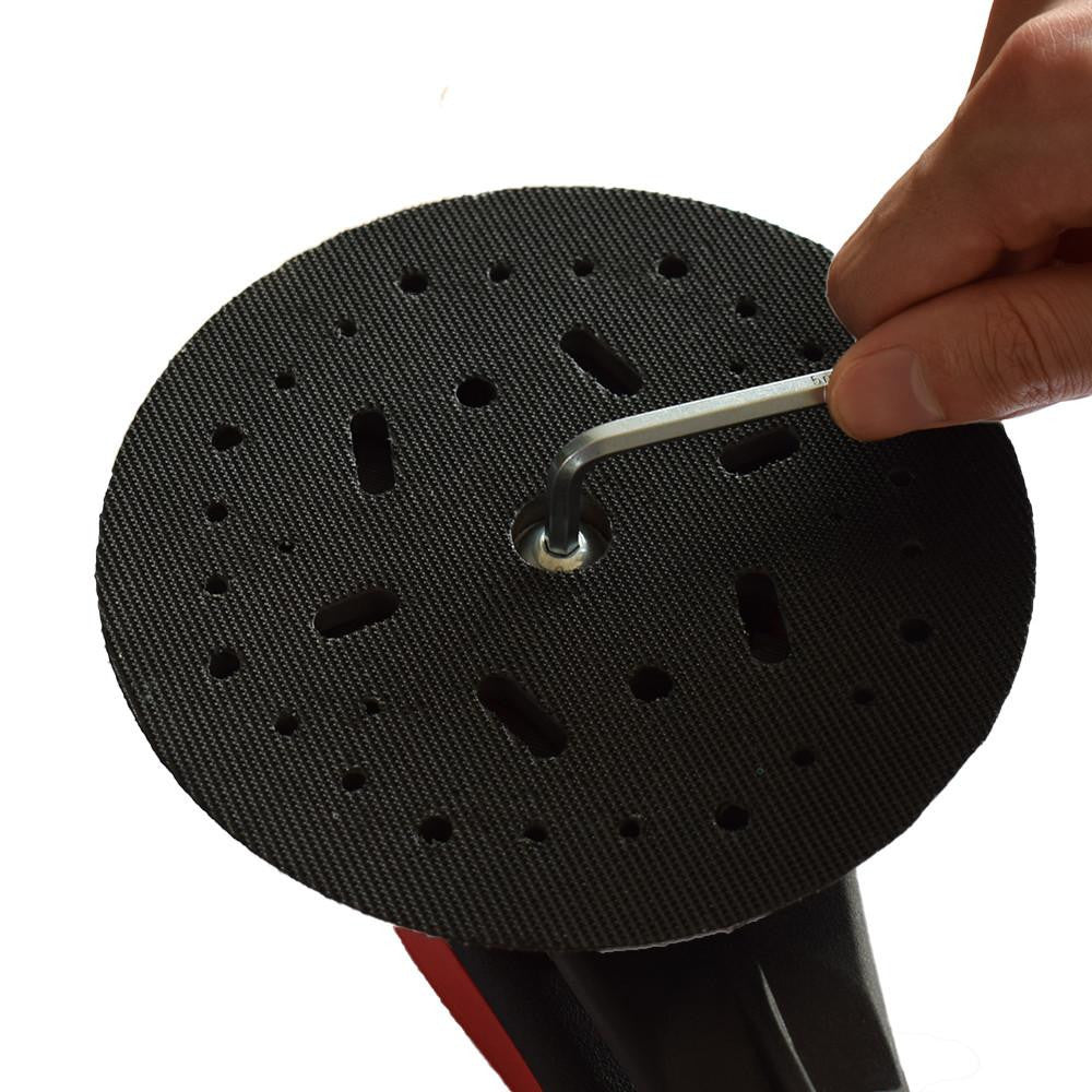 MAXXT 150mm Hook & Loop DA Backing Plate Pad + 30 Sandpapers (5 Grits) Universal Fit | MBPSD150-UK