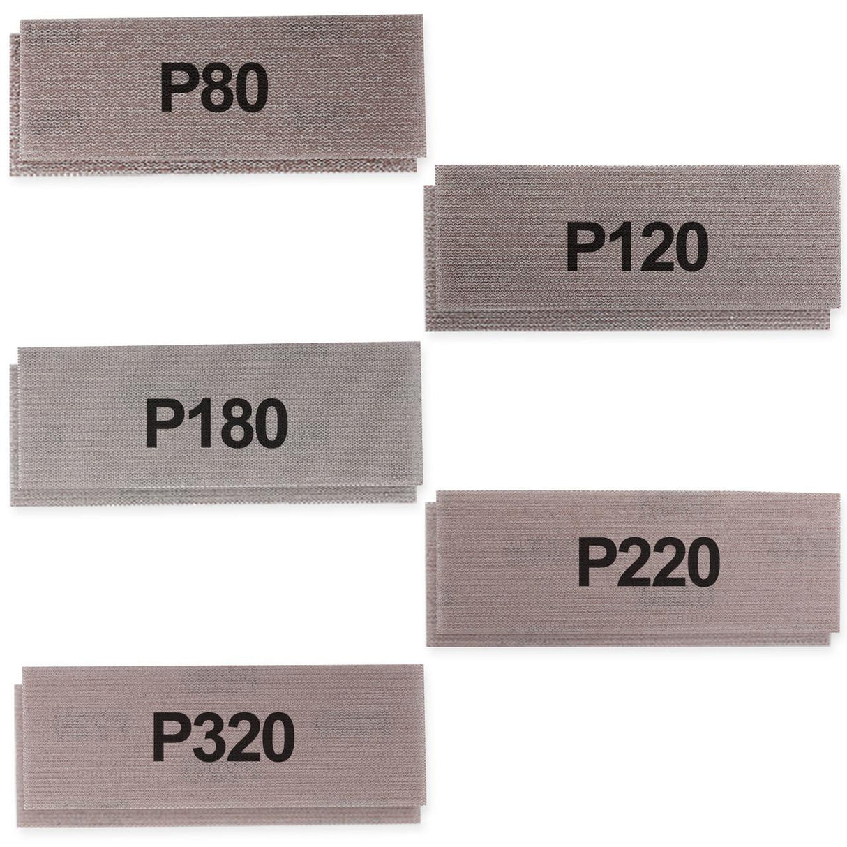MAXXT 50-Piece Mesh Sanding Sheet Kit – 80 / 120 / 180 / 220 / 320 Grits | MSD19870-UK