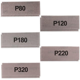 MAXXT 50-Piece Mesh Sanding Sheet Kit – 80 / 120 / 180 / 220 / 320 Grits | MSD19870-UK