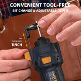 MAXXT 18v Cordless Drywall Cutting Tool, Brushless , 18V , 2Ah Battery & Charger, 28000 RPM | BW2301-3-UK