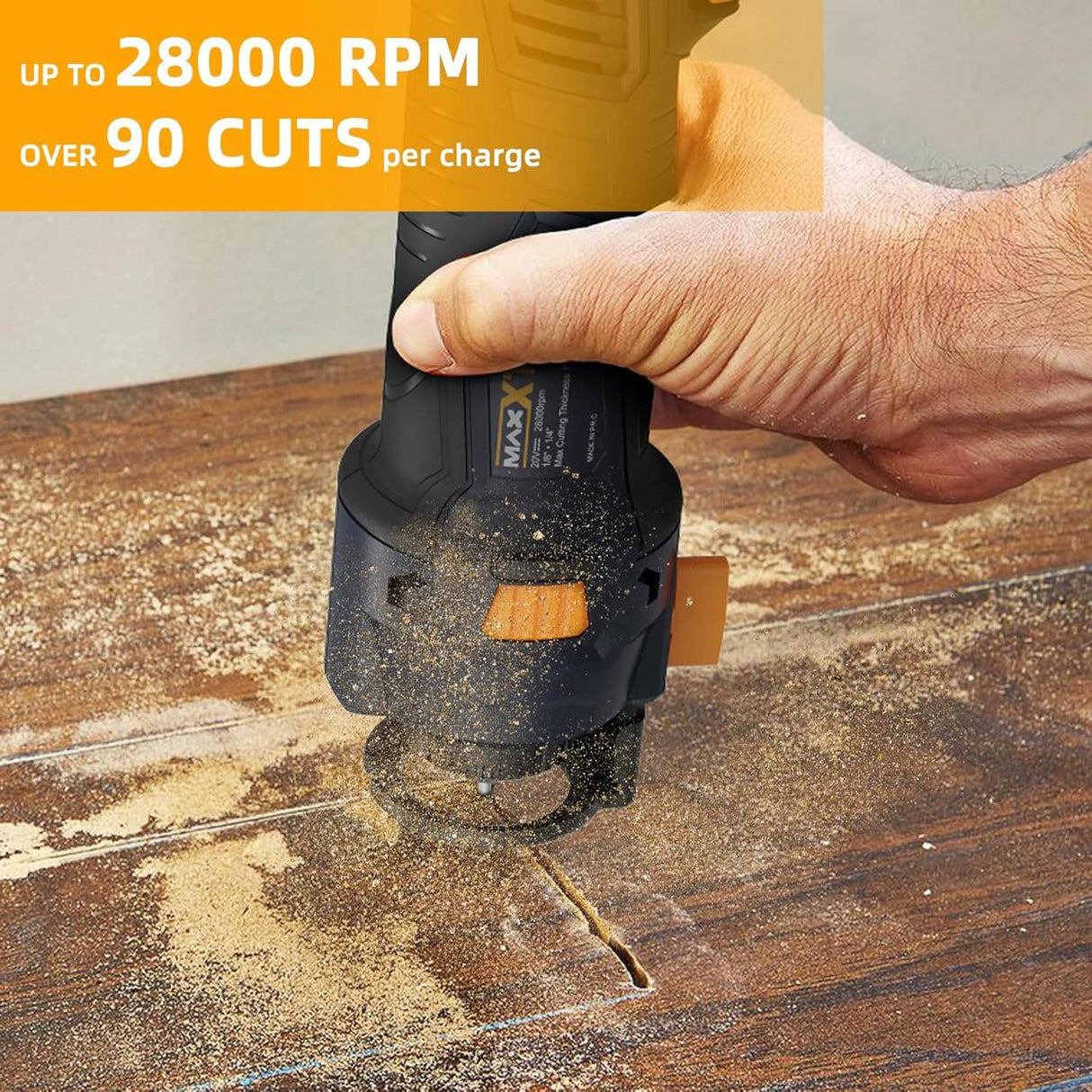MAXXT 18v Cordless Drywall Cutting Tool, Brushless , 18V , 2Ah Battery & Charger, 28000 RPM | BW2301-3-UK
