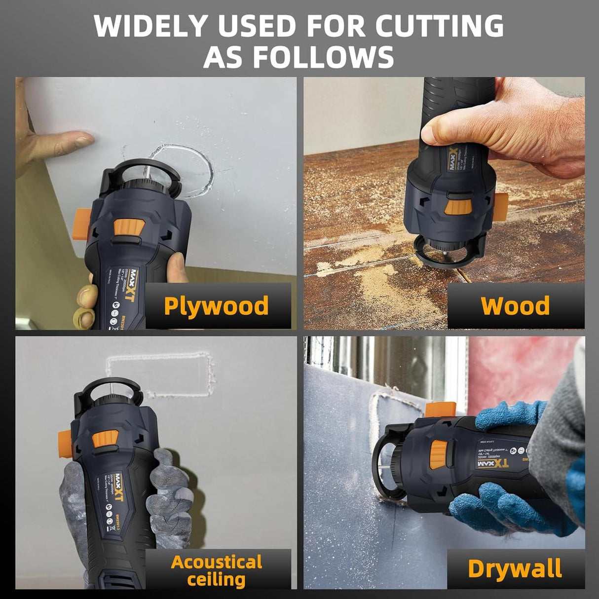 MAXXT 18v Cordless Drywall Cutting Tool, Brushless , 18V , 2Ah Battery & Charger, 28000 RPM | BW2301-3-UK