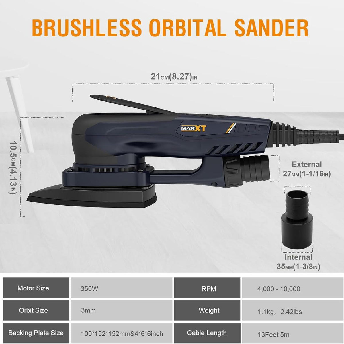 MAXXT Brushless 3mm Triangle Sander, 350W, 6... – Power Site