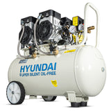 Hyundai 1500W 50L Oil Free Low Noise Portable Electric Air Compressor 11CFM 118psi | HY27550X